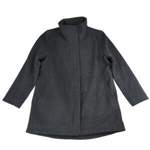 Pendleton Dark Charcoal Gray Pea Coat Full Zip Wool Blend Men's Size Medium